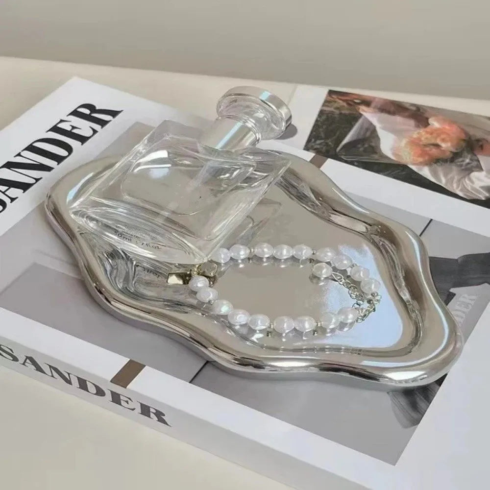 Creative Plastic Jewelry Tray Mini Cloud Shape Storage Plate Jewelry Display Plate Watches/Keys Storage