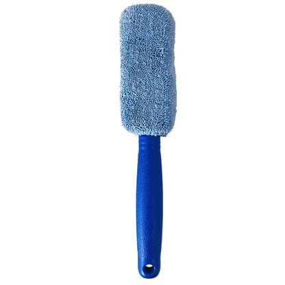 Car Wheel Wash Cleaning Car Wash Portable Microfiber Wheel Tire Rim Brush for Car with Plastic Handle Auto Washing Cleaner Tools
