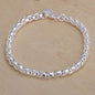 Fine 925 Sterling Silver Noble Nice Chain Solid Bracelet for Women Men Charms Party Gift Wedding Fashion Jewelry Hot Model