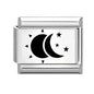 Laser Engraving Cute Cartoon Black Playing Cats Italian Charm Links Fit 9mm Stainless Steel Bracelet Men Women DIY Making Gifts