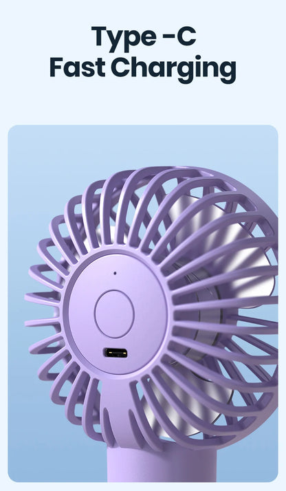 TOPK Mini Portable Fan with Water Mist,2000mAh Capacity& Humidifying Function for Summer Personal Electric Fan USB fans for Room