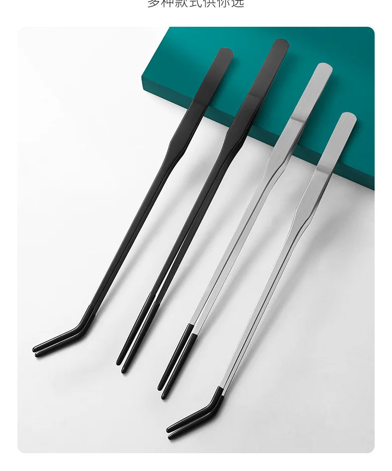 Stainless Steel Reptile Feeding Long Tongs Tweezers For Reptile, Lizards, Spider, Tarantula, Hedgehog, Snake, Aquarium