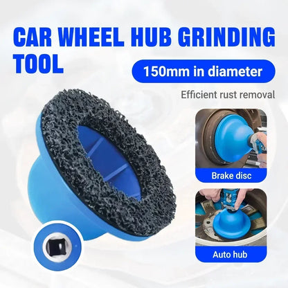 Vehicle Wheel Hub Grinding Machine Set 150mm for 1/2 Inch Rod Rust Removal Paint Polishing Wheel Brake Disc Cleaning Tool