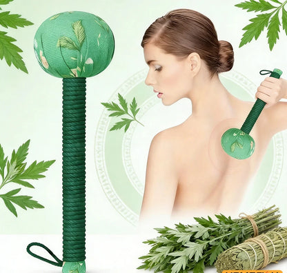 Long Handle Moxa Massage Hammer – Manual Body & Back Massager (Nylon, Lymphatic Drainage)