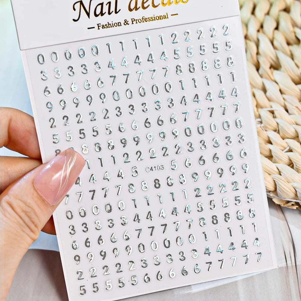 3D Metal Silver Flame Nails Stickers Gold Bronzing Stripe Lines Sliders Design Manicure French Nail Art Decoration Decal #Y2K
