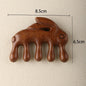 New Wooden Massage Wood Massager Comb Scalp Head Oil Massager Scalp Hair Comb Tools AMS01