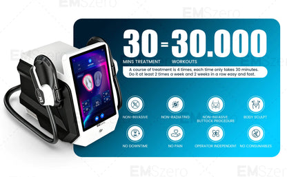 EMSzero 6500W 15Tesla Fat Removal Contouring Muscle Electric Stimulation Ems Body Sculpt Slimming Muslim Sets Machine