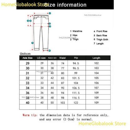 New Business‑Style Men's Jeans, Comfortable Straight Leg Stretch Denim Pants, Classic Blue Black Work Trousers, Fashion Versatile Male Clothing For Office, Business Occasions And Casual Daily Outfit