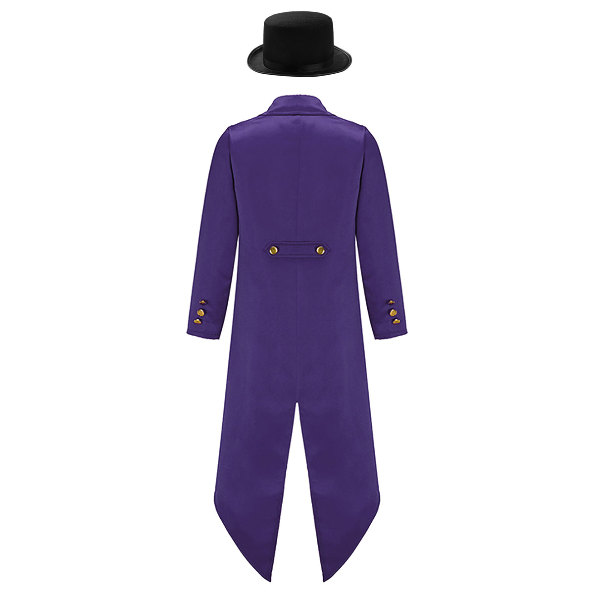 Kids Boys Vintage Steampunk Tailcoat Jacket Halloween Costume Gothic Medieval Clothes Court Uniform Magician Ringmaster Cosplay