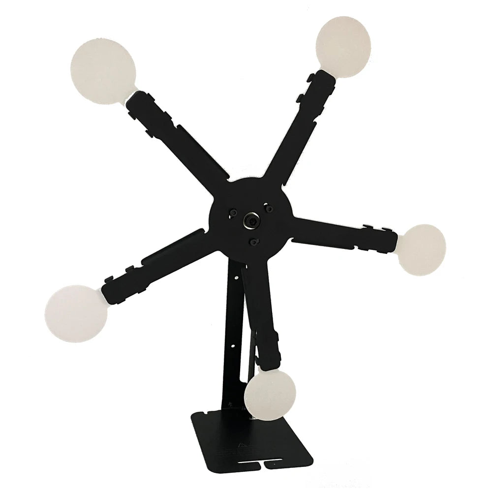 Shooting Target Five Magnetic Spinner Target Resetting and Rotate Metal Shooting Targrt for Shooting Practice