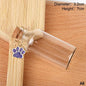 Pet Fur Keepsake Clear Glass Bottle Sealed Cork Stopper Glitter Paw Pendant for Dog Cat Loss Memorial Gift