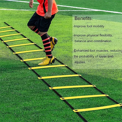 Agility Training Ladder for Kids, Speed Footwork Drill, Soccer Fitness & Coordination Workout Tool