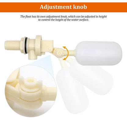 3Pcs Water Tank Float Valve 1/2" for Automatic Water Bowl Horse Cattle Goat Sheep Pig Dog Water Trough Farm Supplies
