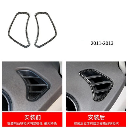 Fit for Ford Fusion Mondeo 2013–2019 Carbon Fiber Style ABS Interior Panel Cover Trim Stickers Car Decor Accessories