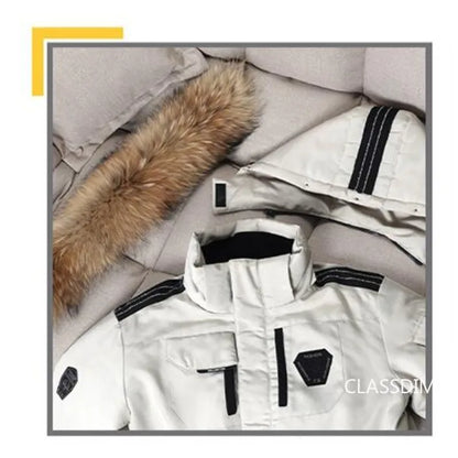 Men Winter Duck Down Coats Hooded Fur Collar Casual Long Puffer Jackets Quality Male Outdoor Windproof Warm Winter Parkas 4XL