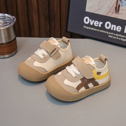 2025 Girls  Autumn New Style Soft Bottom Dequn Shoes for Toddlers  Learning to Walk Shoes Children's Footwear Kids Shoes