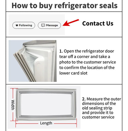 1-11m Customize household refrigerator Freezer and commercial cabinet door  gasket strip rubber seal strip  freezer fridge seal
