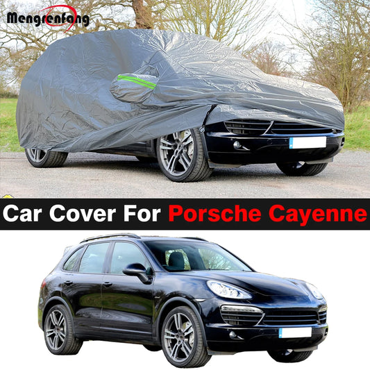 Full Car Cover Anti UV Sun Shade Rain Snow Wind Resistant Durable SUV Cover For Porsche Cayenne 2002-2025