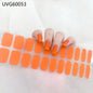 16/20/22Tips Semi-Cured Gel Nail Wraps Full Cover Manicure DIY Waterproof Long Lasting Gel Nail Stickers set for UV Lamp Need