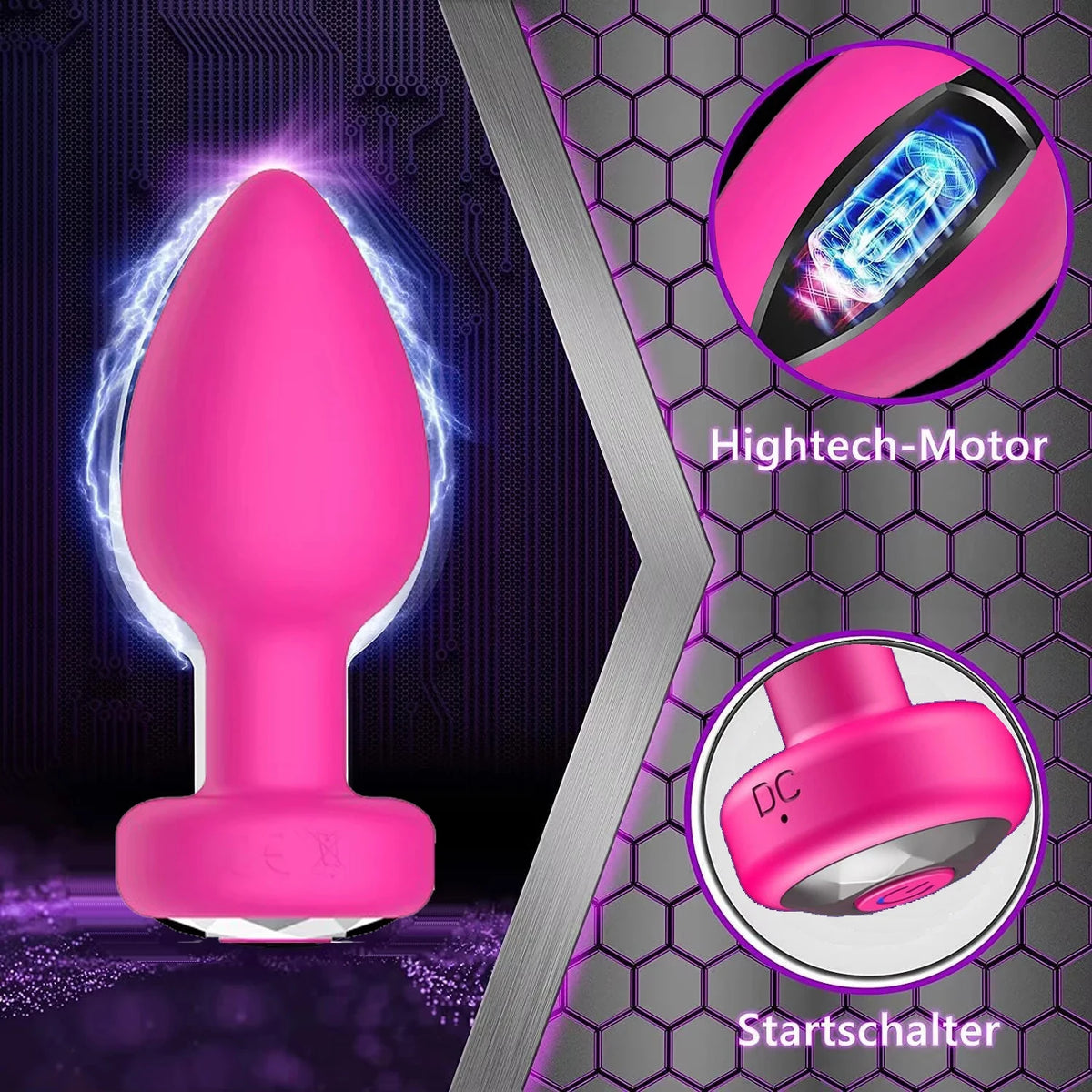 Powerful Small Anal Vibrator for Gay Wireless Remote Control 10 Frequency Vibration Prostate Massager Female Vagina Massager