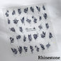 5D Gold Stamped Silver Sun Stars Snake Nail Art Stickers Totems Reliefs Self Adhesive Dark Chinese Style Manicure Decals