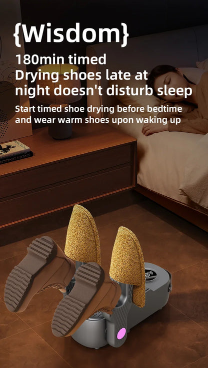 New 2025 Korean Style 4-Core Shoe Dryer Sterilizing & Deodorizing Foldable Smart Shoe Dryer Multi-Function Sock Dryer