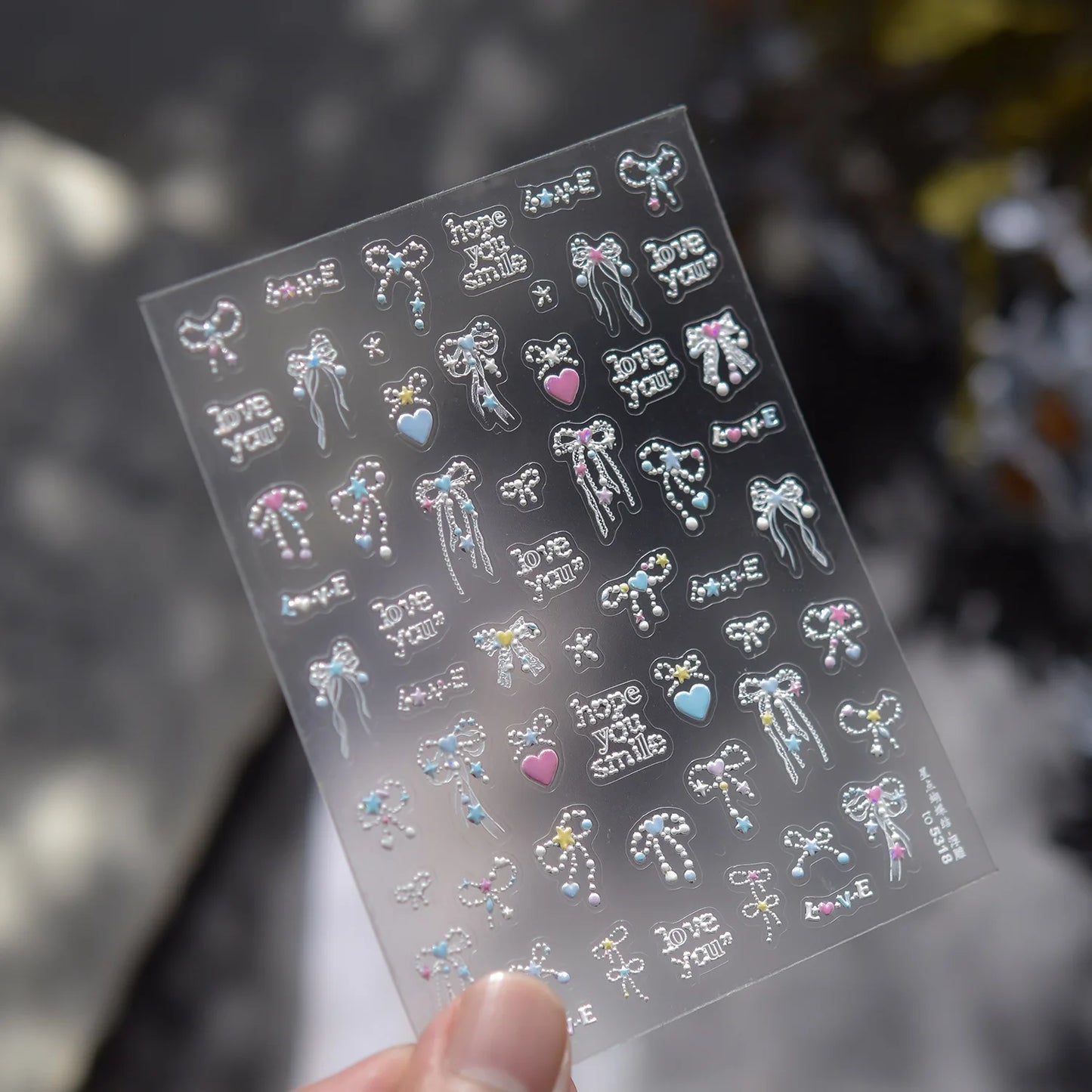 Gold Silver Metal Nail Stickers Dark Retro High-end Cross Nail Art Accessories Sticker Back Blue Nails 3D Decorations Decals DIY