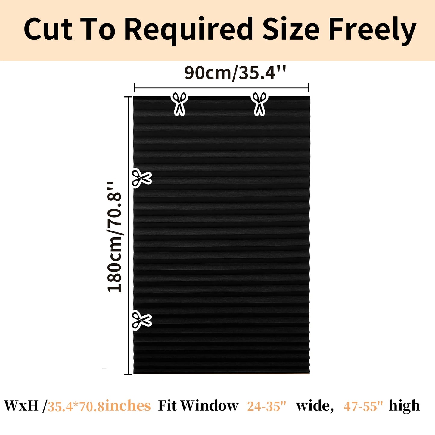 No Drill Blinds Stick on Curtains Blinds for Bedroom Kitchen Bathroom Windows Light Filtering Privacy Protection with Clips