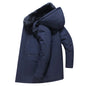 Winter New Arrived Men Thickened Down Jacket -30 Winter Warm Down Coat Jacket Men Fashion Long White Duck Hooded Down Parkas