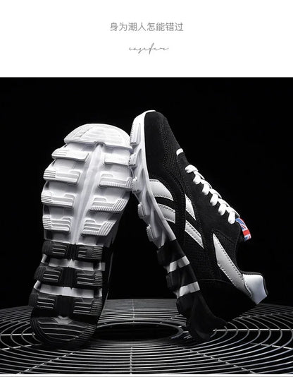 Brand Trend Size 38-48 Men's Wear-resistant Cushioning Thick-soled Fitness Sneakers Outdoor Breathable Running Shoes for Men
