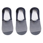 3pairs Men's Socks Summer Ultra-thin Invisible Elastic Silicone Non-slip Boat Sock Mesh Breathable Comfortable No Show Sokken