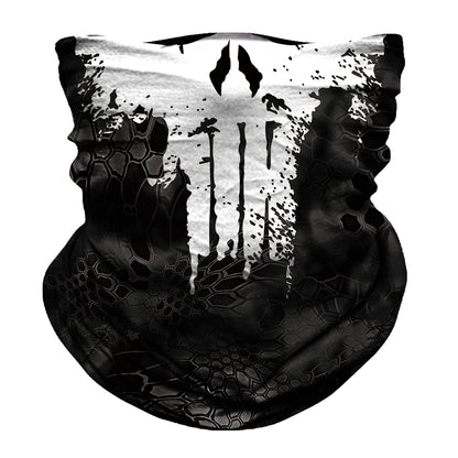 Seamless Snood Bandana Multifunctional Headwear Outdoor Sports Sun Protection Cycling Scarf Fishing Halloween Unisex Neck Mask