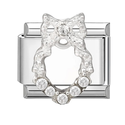 Y2K Butterfly Bow Knot Heart Star Moon Zircon Daisy Cross Italian Charm Links Fit 9mm Stainless Steel Bracelet DIY Making Gifts