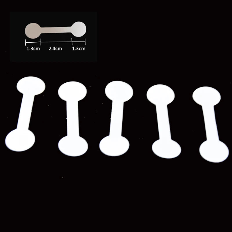 100pcs/50pcs Jewelry Strung Pricing Price Tags with String Gold Merchandise Cloth Label Price Label