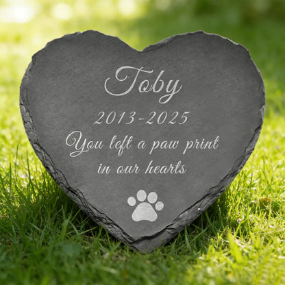 Personalized Cat Dog Memorial Plaque Custom Photo Slate Stone Pet Loss Sympathy Gift Garden Decor Remembrance Stone with Name