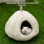 Small Pet Winter Warm Nest Rabbit Fleece Hamster House Gerbil Hideout Plush Mouse Sleeping Cave for Hamsters Mice