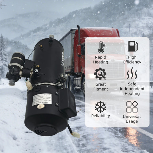 SIHAO 5KW 16.3KW Liquid Fuel Parking Heater Vehicle Auxiliary Heater Engine Startup Cabin Heating Windshield Anti-Frost Unit