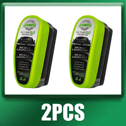 Crystal-Clear Windshields for European Cars: Glass Brush + Oil Film Remover (Front & Interior)