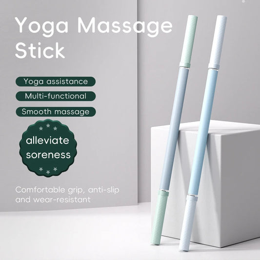Massage Rod – Compact Deep Tissue Massage Roller Stick – Myofascial Release Tool for Legs, Back, Neck, Arms & Shoulders – Muscle