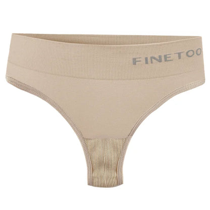 3PCS/Set Women's Panties Sexy Underwear FINETOO Large Size Thong Women Seamless Panties High Waist Girls Thongs M-2XL