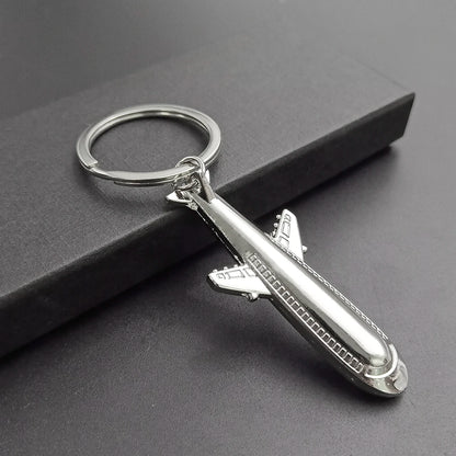 Air Plane Model Fighter Keychains Metal Cool Airplane Keyring Pendant Car Motorcycle Bag Key Chain Ring for Men Creative Gift