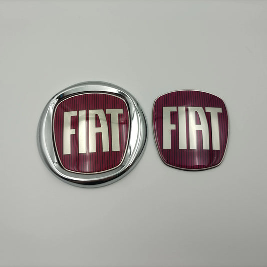 90/120mm ABS Emblem for FIAT Car Hood - Accessory for DobloTipo Panda Ducato Fiorino Grande Punto 500X 500 Freemont Stilo
