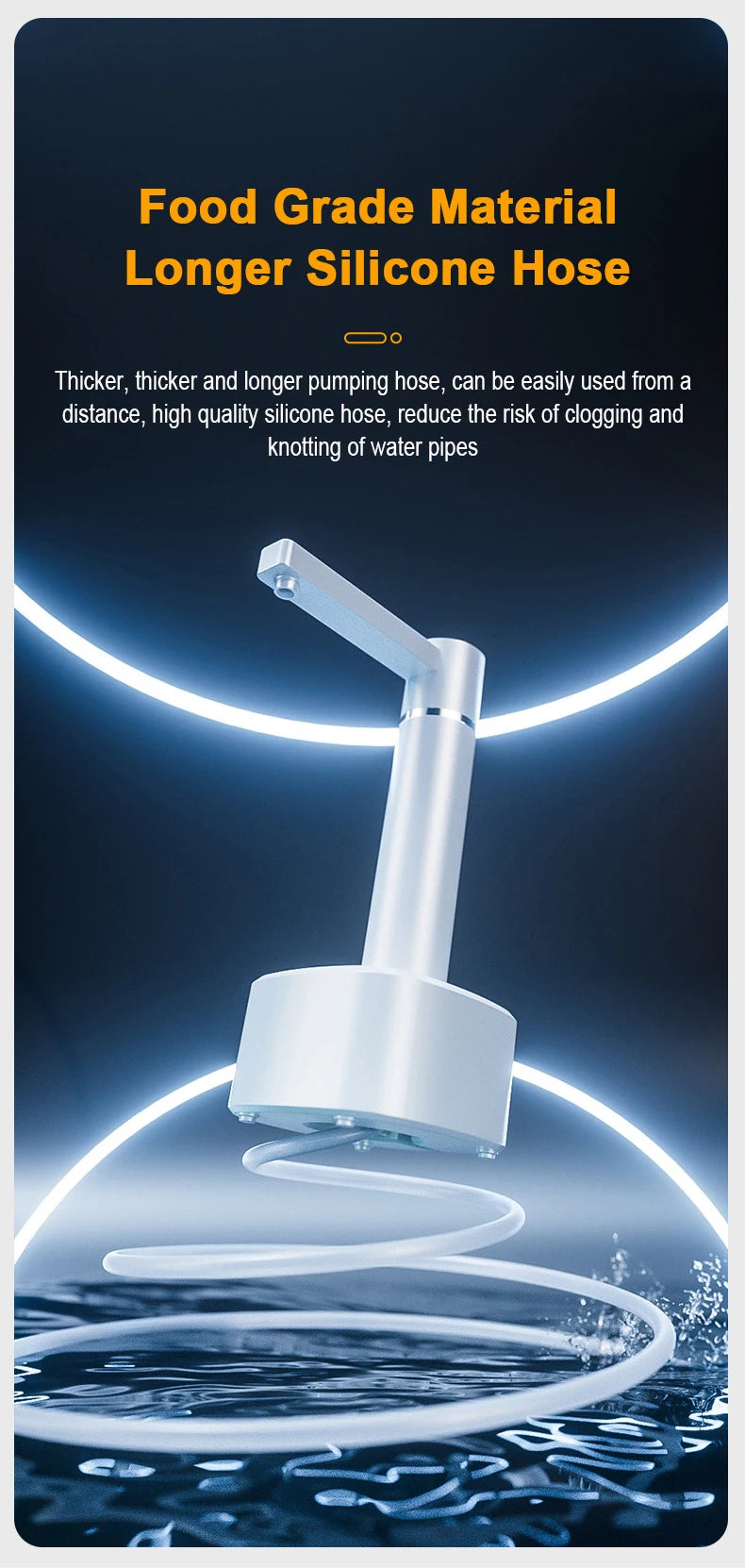 Electric gallon pump desktop water dispenser, rechargeable water bottle pump, automatic water dispenser