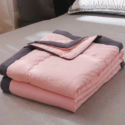 New Double Sided Cooling Blanket Cold Effect Skin-Friendly Conditioning Quilt Breathable Solid Color Cooler Quilt Spring Summer