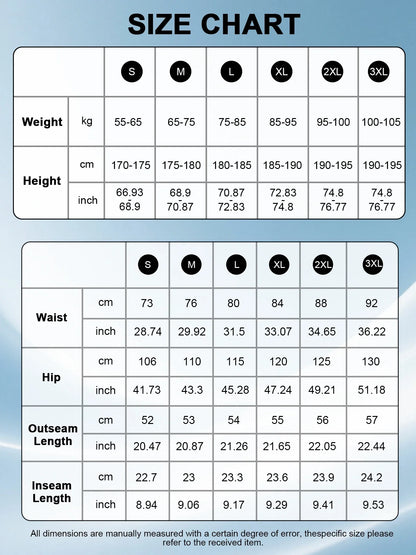Men's Summer Cargo Shorts Multi-Pocket Drawstring Pants Casual Loose Fit Knee-Length Shorts for Outdoor & Streetwear