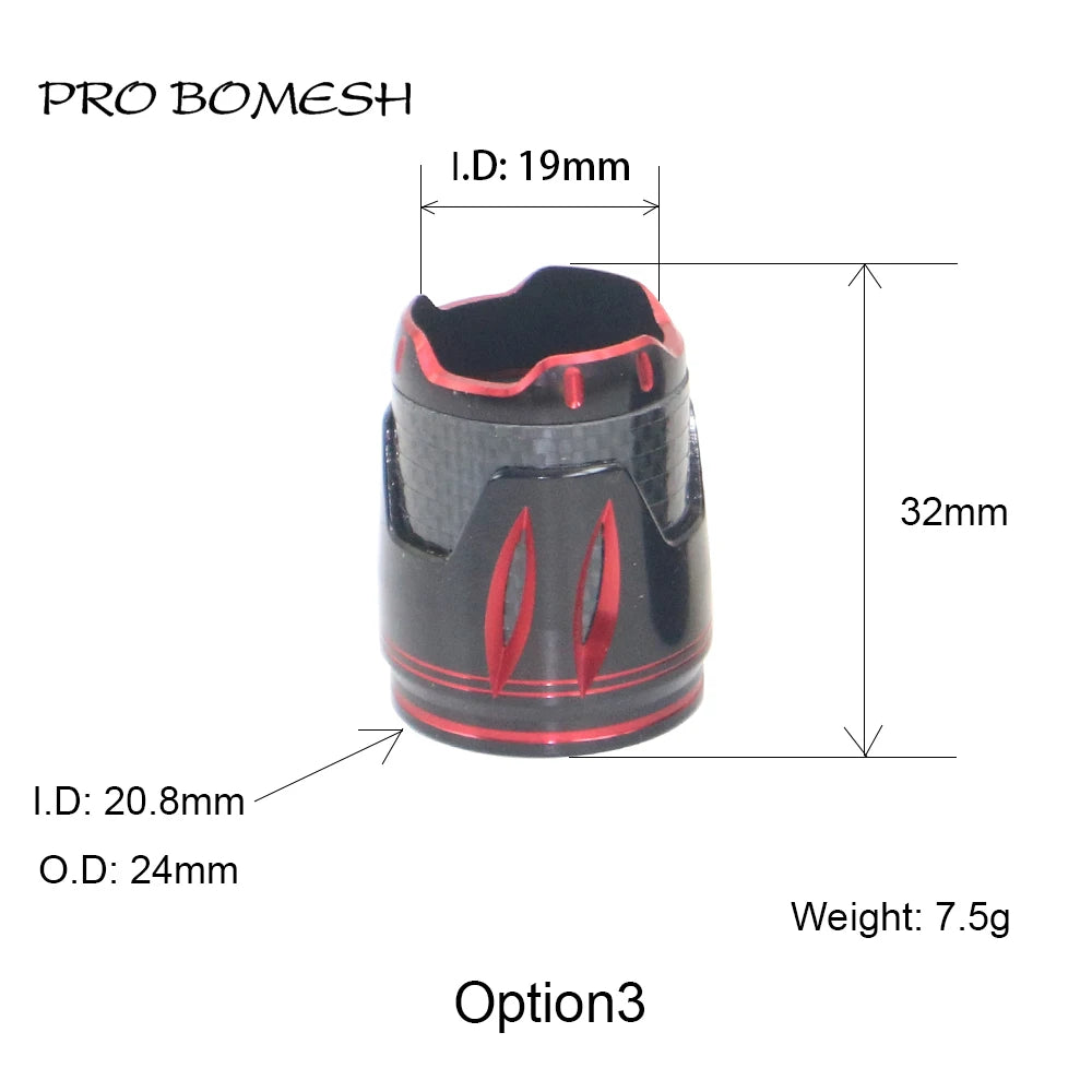 Pro Bomesh Aluminum Locking Nutt Fishing Reel Seat Decorative Trim Part DIY Fishing Rod Component Accessory