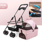 Pet cart Lightweight foldable out Pet cart Small dog cart Separable basket pet carriers and travel gear