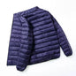 Men's All-Season Ultra Lightweight Packable Down Jacket Water and Wind-Resistant Breathable Coat Big Size Men Hoodies Jackets