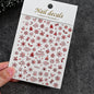 Winter Christmas Atmosphere Nail Stickers Snowman Snowflake Wapiti Self-adhesive High Quality Cute Nail Stickers Nail Art Deco