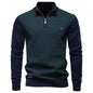 AIOPESON Men's Striped Sweater Solid Color Knit Pullover Warm Luxury Cotton Autumn Winter Casual Turtleneck Mens Sweaters